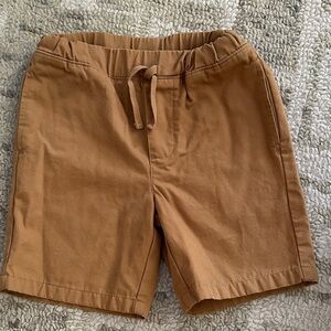 Boys Drawstring Shorts - Tan/Brown, boys size small 7/8, Nordstrom Rack